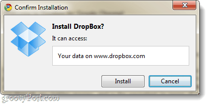 De dropbox-extensie moet toegang hebben tot dropbox.com