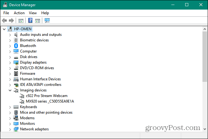 Apparaatbeheer draait op Windows 10