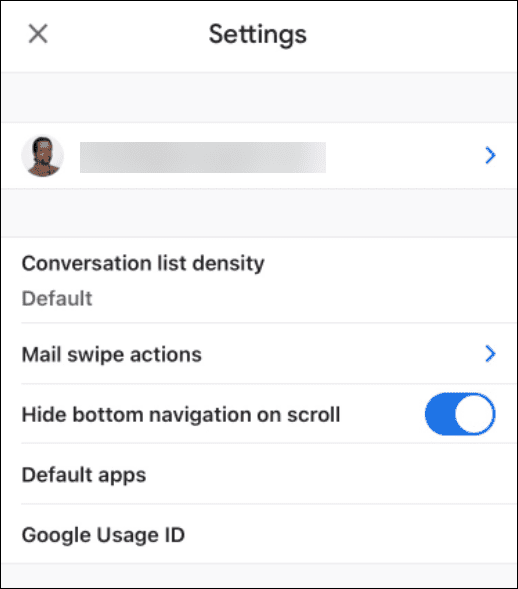 selecteer account gmail iphone
