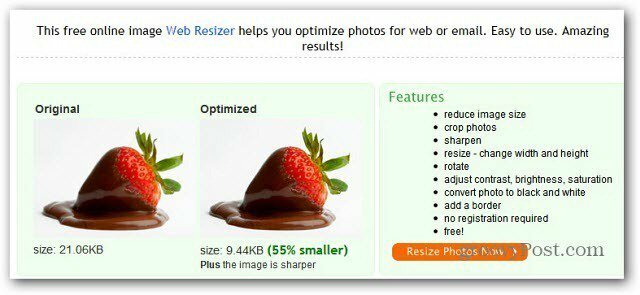 Eenvoudig afbeeldingen optimaliseren voor webgebruik