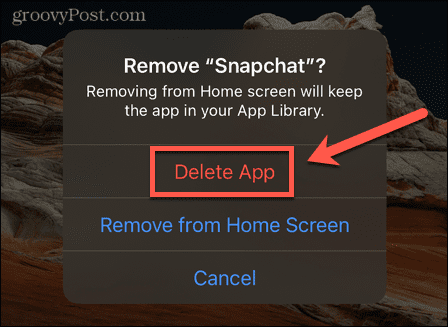 snapchat app verwijderen