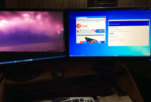 Geef verschillende achtergronden weer op verschillende monitoren in Windows 8