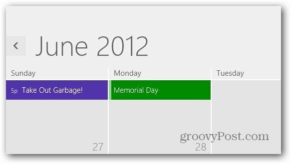 Kalender toegevoegd