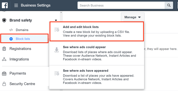 Gebruik Facebook Business Manager, stap 14.