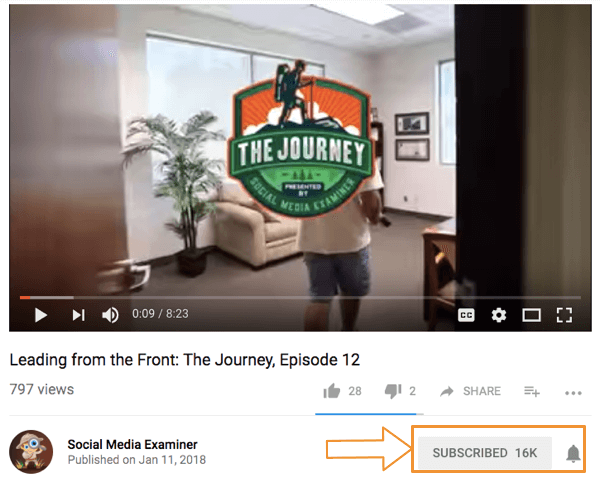 The Journey heeft meer dan 16.000 abonnees.