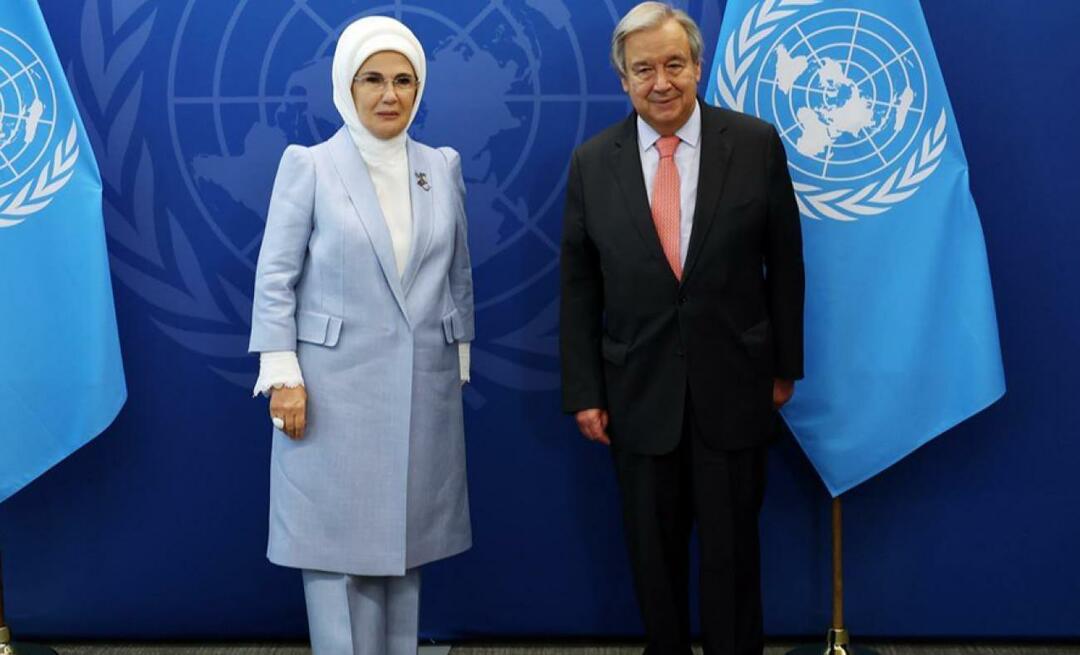 Uitnodiging voor Emine Erdogan van de VN! Aankondiging van het Zero Waste Project aan de wereld
