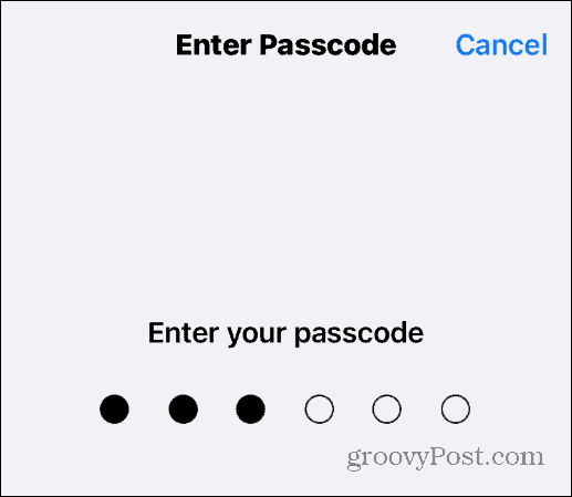 Wijzig de toegangscode op de iPhone