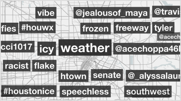 Trendsmap hashtag zoekresultaten