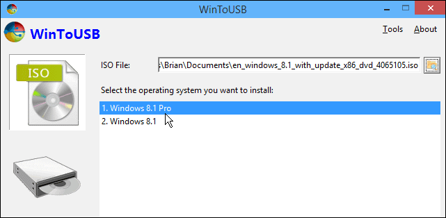 Voer een draagbare versie van Windows uit vanaf een USB-station