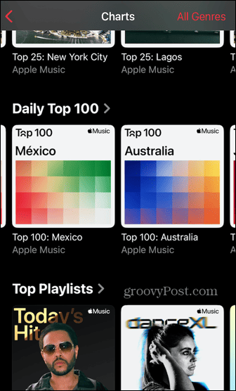 Apple Music Charts top 100 populair