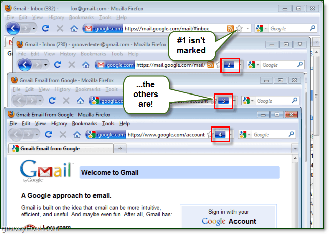 Meld u aan bij meerdere Gmail-accounts of websites met Firefox
