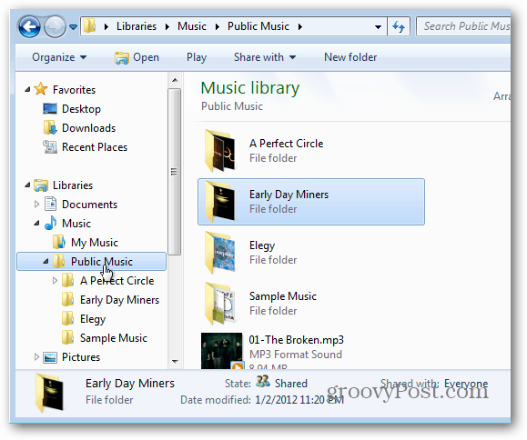 Muziek bibliotheek