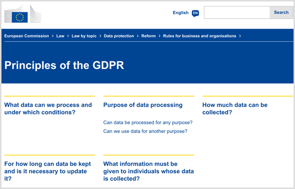 Hoe GDPR marketeers beïnvloedt: wat u moet weten: Social Media Examiner