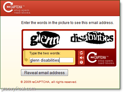een captcha-service gebruiken om uw e-mailadres te beschermen en te verbergen voor bots