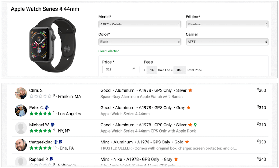 verkoop Apple Watch Swappa