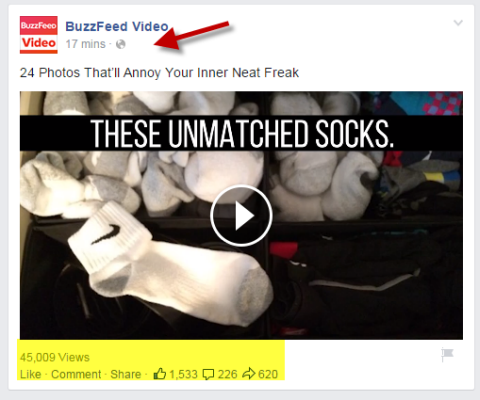 buzzfeed video-videopost op Facebook