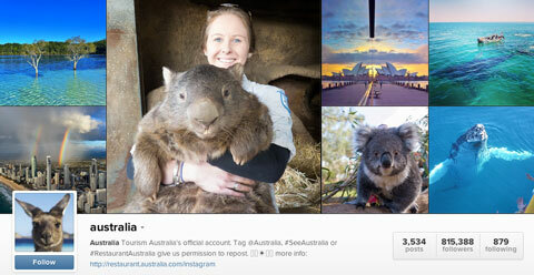 toerisme australië instagram
