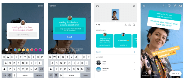 Instagram debuteerde met interactieve vragensticker in Instagram Stories, een leuke nieuwe manier om gesprekken met je vrienden te beginnen, zodat je elkaar beter kunt leren kennen.