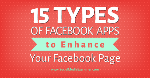 15 soorten Facebook-apps