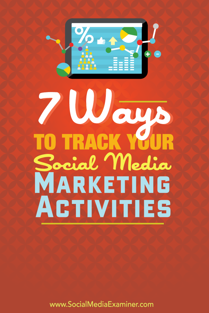 7 manieren om uw socialemediamarketingactiviteiten bij te houden: Social Media Examiner