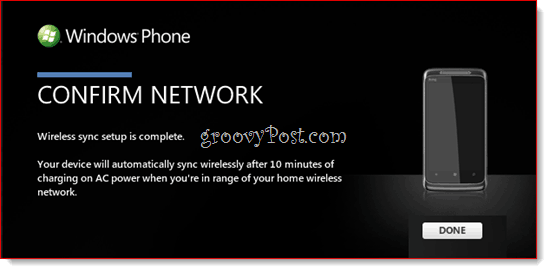 Windows Phone 7 Wireless Sync met Zune