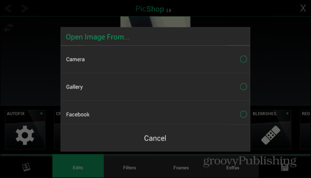 PicShop Android laad afbeelding