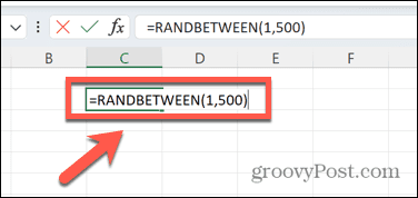 excel en tussen