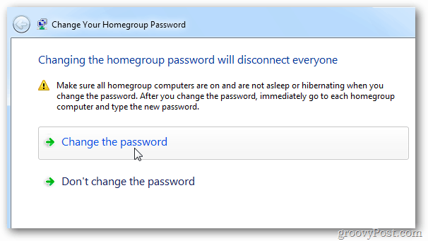 Verander wachtwoord
