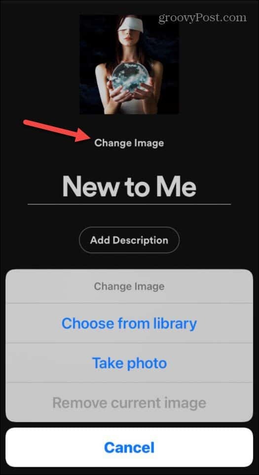 Kies afbeelding of verwijder iOS
