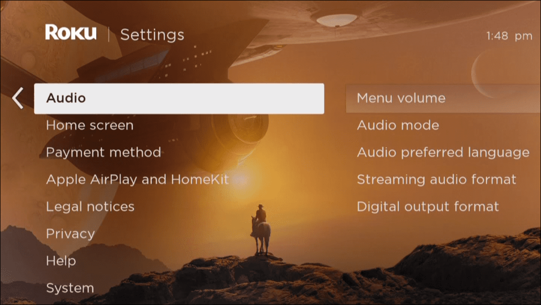 instellingen audio menu volume