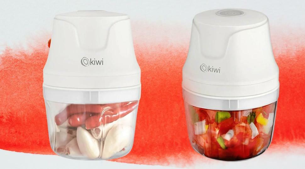 Kiwi Kc8203 Oplaadbare hakmolenblender met 3 messen