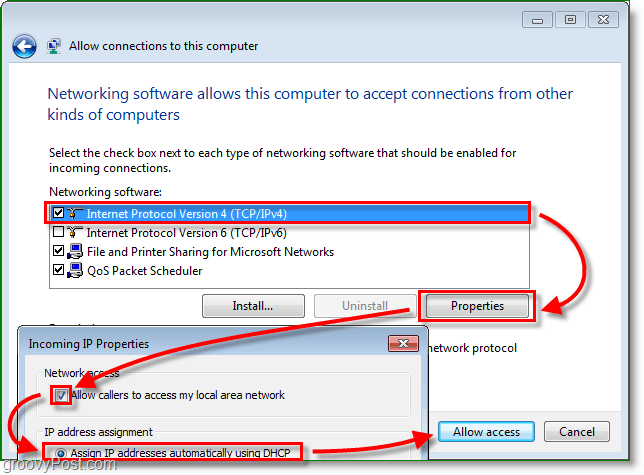 Stel een VPN in - PPTP-host op uw Windows 7-pc thuis [How-To]