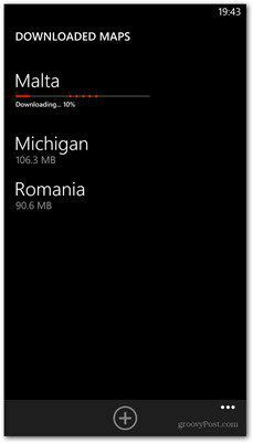 Kaart downloaden van Windows Phone 8