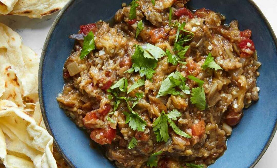 Hoe baigan choka te laten horen op MasterChef? Recept voor geroosterde auberginesaus (baigan choka).