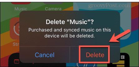 iphone verwijder muziek-app