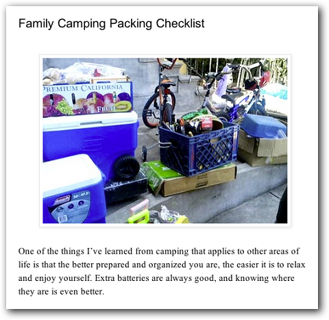 voorbeeld van een checklist blogpost