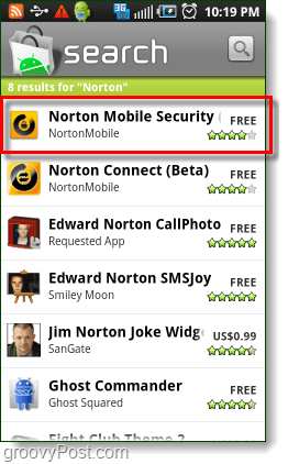 download Android Norton mobiele telefoons beveiliging