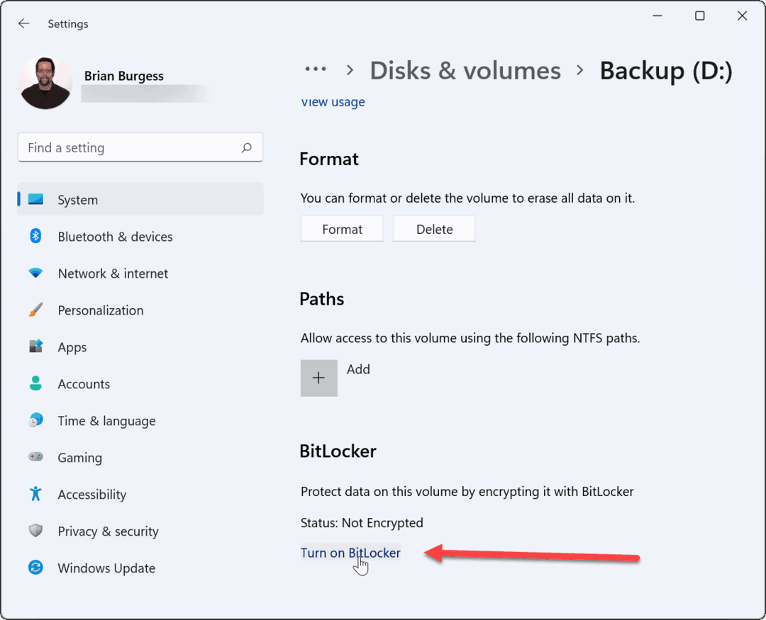 Gebruik Bitlocker om op Windows 11 te gaan