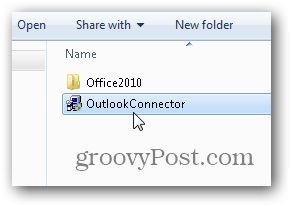 Outlook.com Outlook Hotmail Connector - Start het installatieprogramma outlookconnector.exe