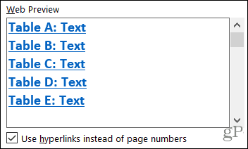 Tabel met cijfers Webvoorbeeld
