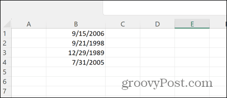 Excel-datums met gestripte tijden