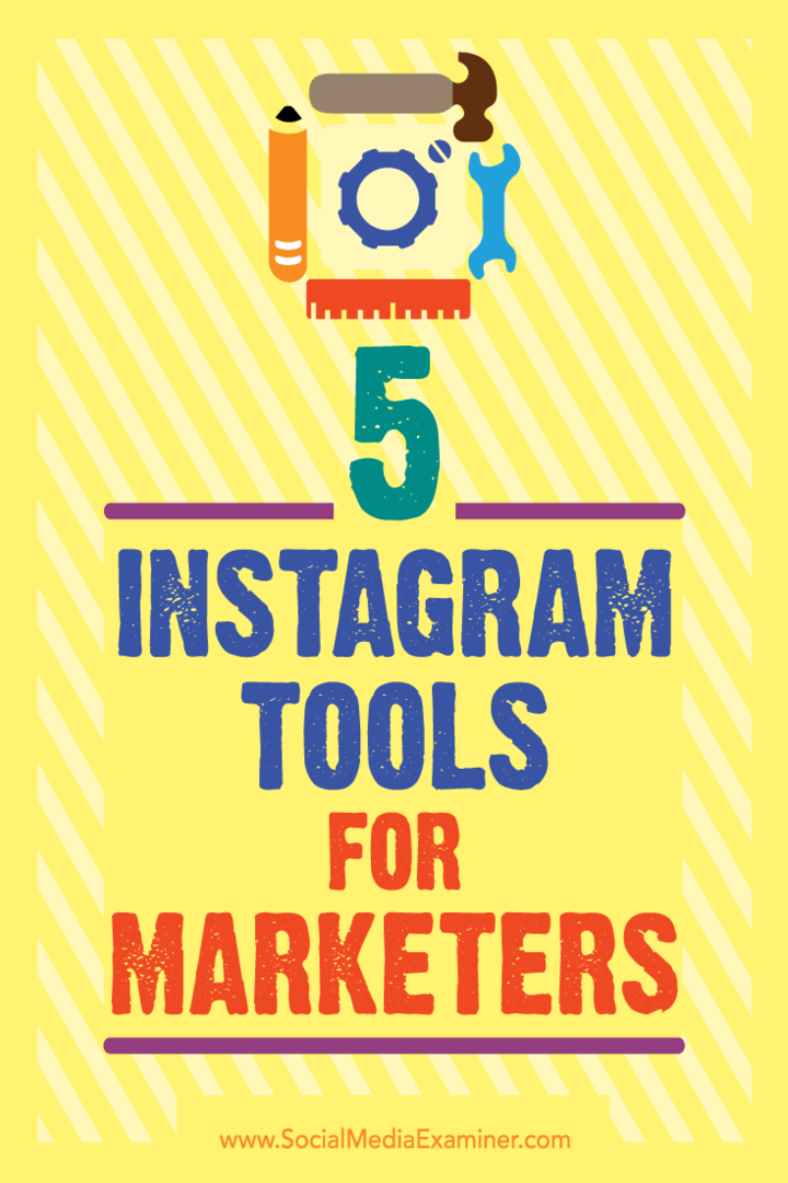 5 Instagram-tools voor marketeers: Social Media Examiner