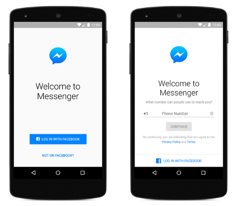 Facebook Messenger vereist niet langer een Facebook-account