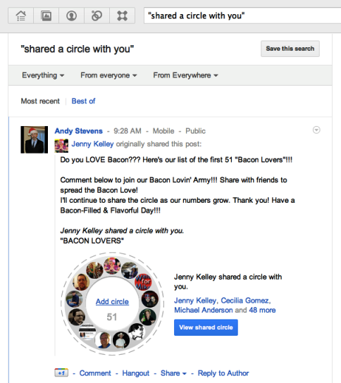 google + aan de slag 5 gedeelde kringen