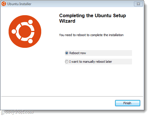 ubuntu-installatie voltooid