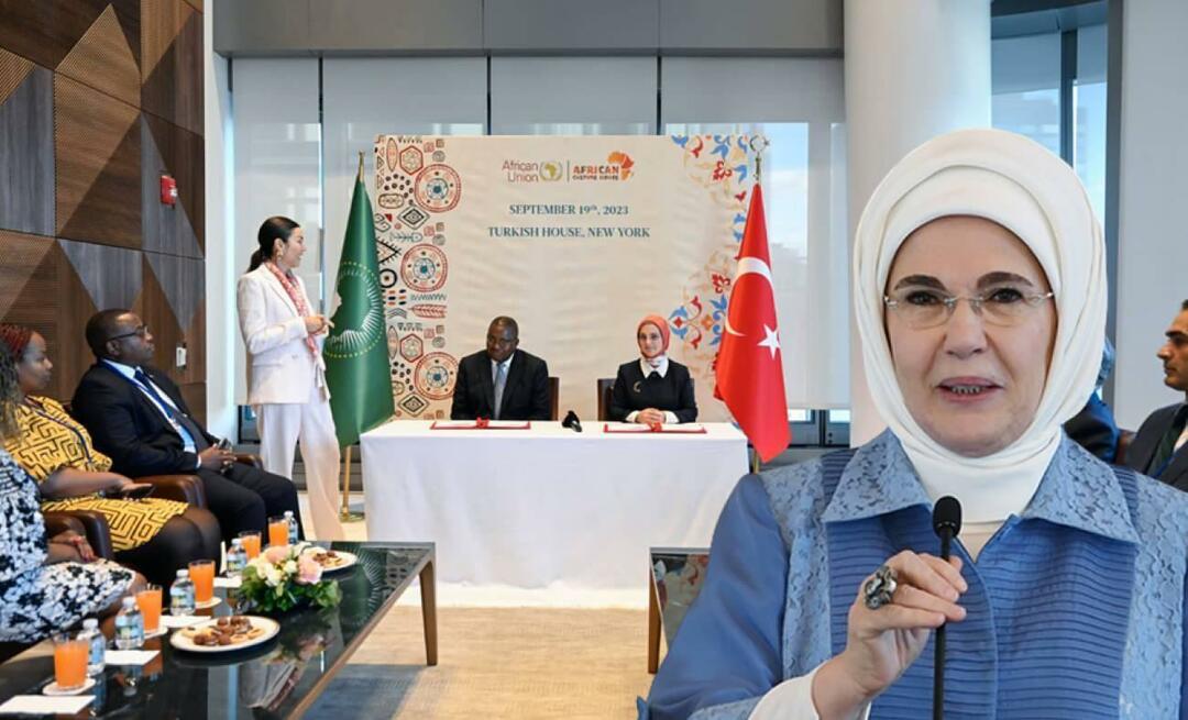 Er is een memorandum van overeenstemming ondertekend tussen de African Culture House Association en de Afrikaanse Unie! Emine Erdoğan...
