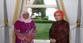 First Lady Erdoğan had een ontmoeting met Maimunah Mohd Sharif, uitvoerend directeur van VN-habitat! 