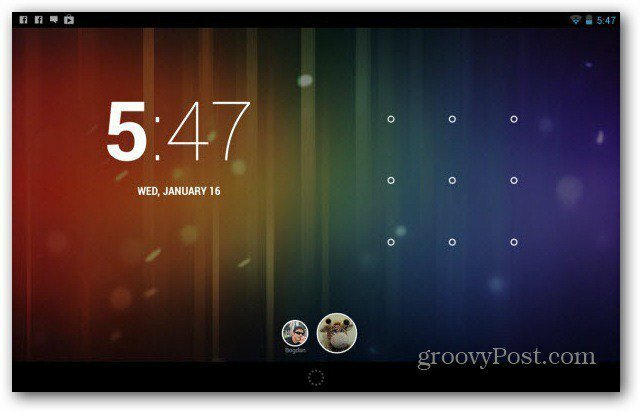 Hoofdaccount Nexus 7-gebruikersaccounts