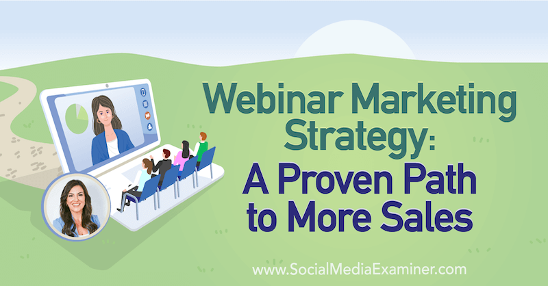 Webinar-marketingstrategie: een bewezen pad naar meer verkoop met inzichten van Amy Porterfield op de Social Media Marketing Podcast.
