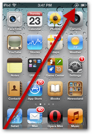 IPhone of iPod Touch: automatische oriëntatie uitschakelen